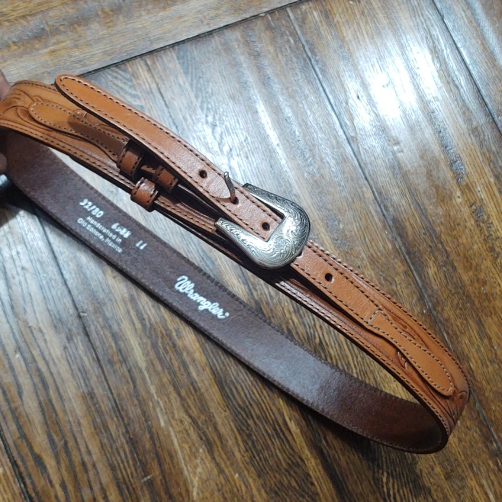 Wrangler,Belt, leather Tan